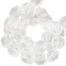 Perles Facettes Polies au Feu Tchèques (2 mm) Crystal (50 pièces)