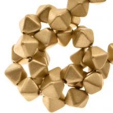 Perles en Verre Bicone Tchèques (6 mm) Aztec Gold (20 pièces)