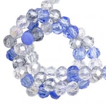 Perles Facettes Rondell (3 x 2.5 mm) Cornflower Blue (150 pièces)