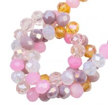 Perles Facettes Rondell (3 x 2.5 mm) Pink Lavender (150 pièces)