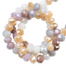 Perles Facettes Rondell (3 x 2.5 mm) Neutrals AB (150 pièces)