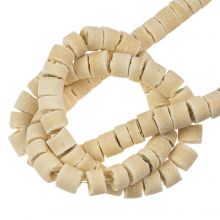Perles Noix de Coco (5 x 2 - 5 mm) Sahara Beige (150 pièces)