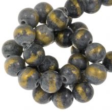 Perles de Jade Mashan (6 mm) Blue Grey (62 pièces)