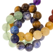 Mélange de Perles en Pierre Naturelle (6 mm) Mixed Stones (62 pièces)