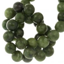 Perles de Jade Serpentine (8 mm)  45 pièces