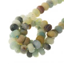 Perles Facettes Amazonite (8 x 5 mm) 72 pièces