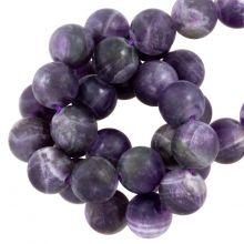 Perles Fluorite Givrées (8 mm) 48 pièces