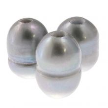 Perles d’Eau Douce (7 - 9 x 7 mm) Grey (10 pièces)
