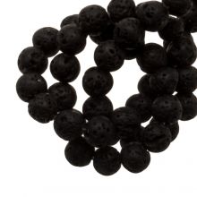 Perles de Lave (4 mm) Black (85 pièces)