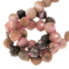Perles Facettes Rhodonite (3 mm) 125 pièces