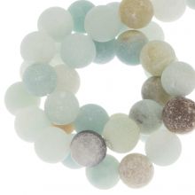 Perles Amazonite Givrées (4 mm) 87 pièces