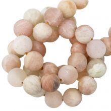 Perles Pierre de Soleil Givrées (6 mm) 60 pièces