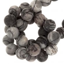 Perles Netstone Givrées  (8 mm) 47 pièces