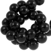 Perles Black Stone Givrées (4 mm) 95 pièces