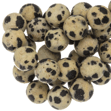 Perles Jaspe Dalmatien Givrées (4 mm) 88 pièces