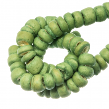 Perles Noix de Coco (4 - 5 mm) Olive Green (110 pièces)
