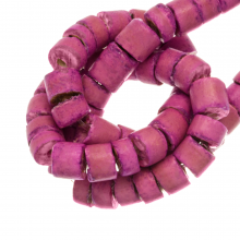 Perles Noix de Coco (4 - 5 mm) Hot Pink (120 pièces)
