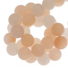Perles Aventurine Rose Givrées  (10 mm) 36 pièces