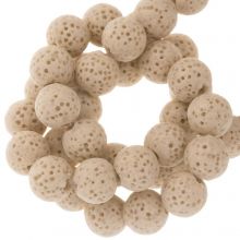 Perles de Lave (8 mm) Sandshell (51 pièces)