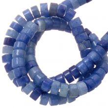 Perles Aventurine Bleue (4 x 2.5 mm) 150 pièces