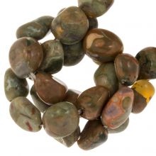 Perles Rhyolite Jaspe (5 x 8 mm) 50 pièces