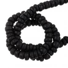 Perles Noix de Coco (5 x 2 - 4 mm) Black (150 pièces)