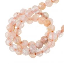 Perles Facettes Pierre de Lune (2 mm) 110 pièces