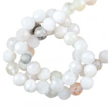 Perles Facettes Pierre de Lune Arc-en-Ciel (1.5 mm) 180 pièces