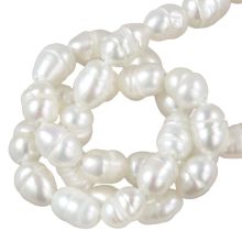 Perles d’Eau Douce (3 - 5 x 3 - 3.5 mm) White (38 pièces)