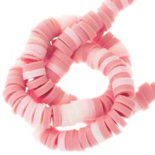 Perles en Polymère (4 x 1 mm) Mix Color Pink (300 pièces)
