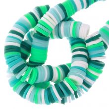 Perles en Polymère (6 x 1 mm) Mix Color Green (300 pièces)