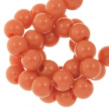 Perles Acryliques (8 mm) Sunset Orange (100 pièces)