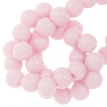 Perles Acryliques (6 mm) Baby Pink (100 pièces)