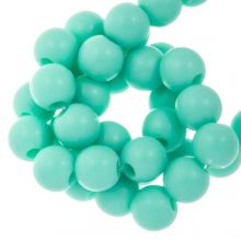 Perles Acryliques Mat (8 mm) Aquamarine (100 pièces)