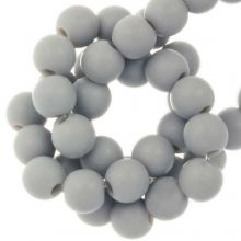 Perles Acryliques Mat (8 mm) Light Grey (100 pièces)