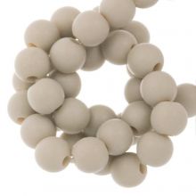 Perles Acryliques Mat (6 mm) Taupe (100 pièces)