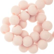 Perles Acryliques Mat (8 mm) Pastel Salmon (100 pièces)
