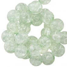 Perles Acryliques Craquelées (8 mm) Neptune Green (100 pièces)