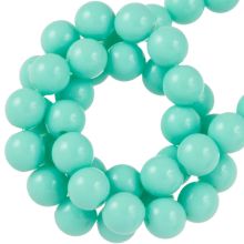 Perles Acryliques (6 mm) Aqua Green (100 pièces)