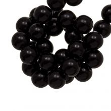 Perles Acryliques (8 mm) Black (100 pièces)