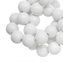 Perles Acryliques (10 mm) Super White (45 pièces)