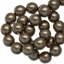 Perles en Verre Cirées Tchèques (4 mm) Brass Shine (110 pièces)