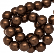 Perles en Verre Cirées Tchèques (6 mm) Bronze Matt (80 pièces)