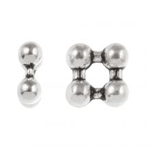 Perles Intercalaires Tibétaines (5 x 2 mm) Argent Antique (10 pièces) 