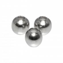 Perles Acier Inoxydable (3 mm) Argent Antique (75 pièces)