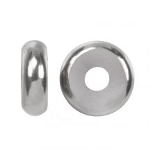 Perles Intercalaires Acier Inoxydable (6 x 2 mm) Argent Antique (50 pièces)