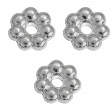 Perles Intercalaires en Métal (6 mm) Argent Antique (40 pièces)  