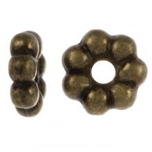Perles Intercalaires Tibétaines (6 x 2 mm) Bronze (40 pièces) 
