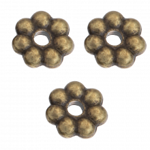 Perles En Métal (6mm) Bronze (40 pièces) 