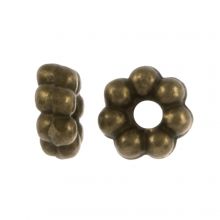 Perles Intercalaires Tibétaines (4 x 0.9 mm) Bronze (40 pièces)